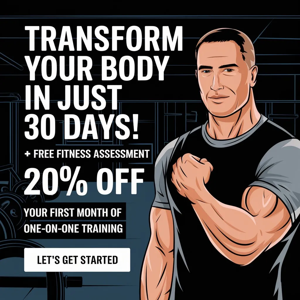 Gym ad: Transform your body in just 30 days